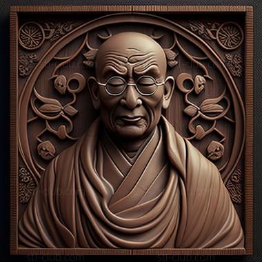 3D model Dalai Lama Tibetan (STL)